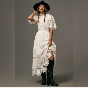 Elegant White Lace Dress